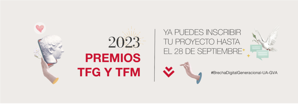 Cartel de los Premios TFG y TFM 2023